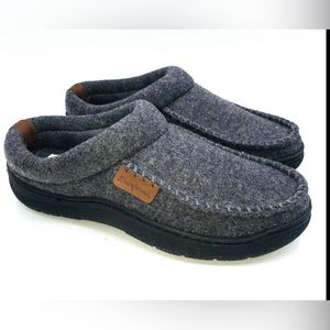 Dearfoams Memory Foam Mens Slippers Black Various Sizes NWOT